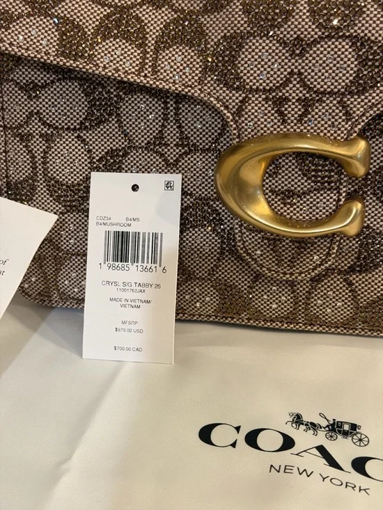 Coach Crystal Tabby w/Mushroom Leather - Picture 4 of 12